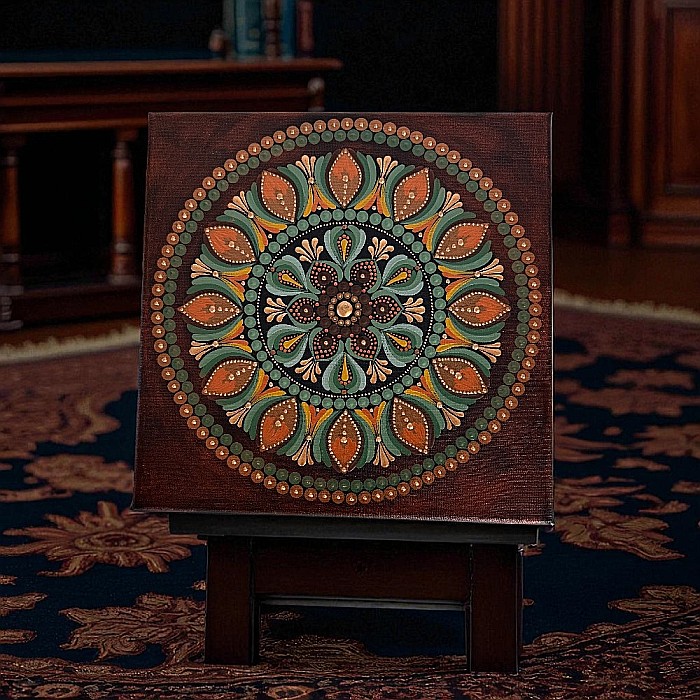 Tablou Mandala Linistea Pamantului – simte calmul si energia blanda a acestui element vital. [7]