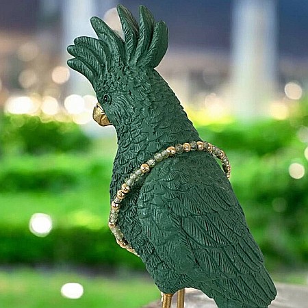 Bratara eleganta dama Selina din peridot si argint placat cu aur 925 [4]