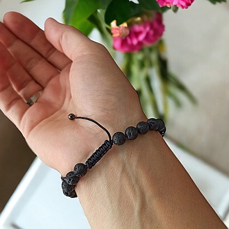 Bratara 7 Chakre Sandina cu snur din cristale naturale 6mm [2]