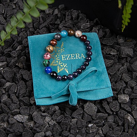 Bratara ”8 PLANETS” cu Margele din Pietre Naturale Semnificand Planetele Galaxiei [5]