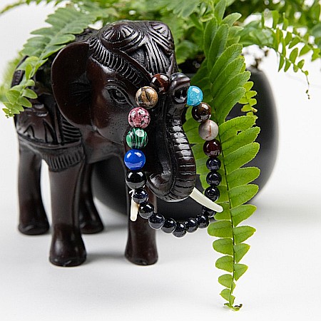 Bratara ”8 PLANETS” cu Margele din Pietre Naturale Semnificand Planetele Galaxiei [6]