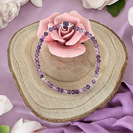 Bratara Ametist femei Sonia cu accesorii din argint 925 [8]