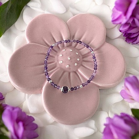 Bratara Ametist femei Sonia cu accesorii din argint 925 [5]