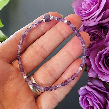 Bratara Ametist femei Sonia cu accesorii din argint 925 [3]