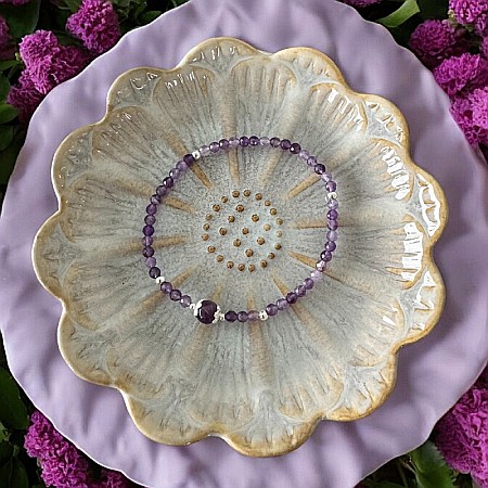 Bratara Ametist femei Sonia cu accesorii din argint 925 [4]