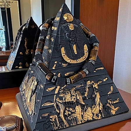 Bratara Barbati Amon din snur cu Ochi de Tigru, Hematit, Piatra de lava [5]