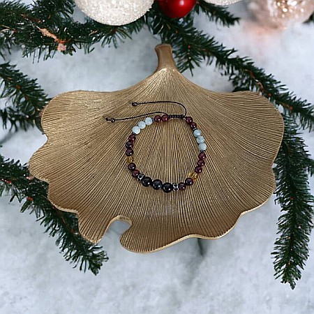 Bratara barbati cristale Benet cu Obsidian, Granat, Citrin, Acvamarin si Hematit [5]