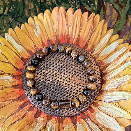 Bratara barbati pietre naturale Ochi de Tigru Andri, margele de 8mm [6]