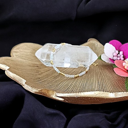 Bratara Boho din cristale de Morganit [3]