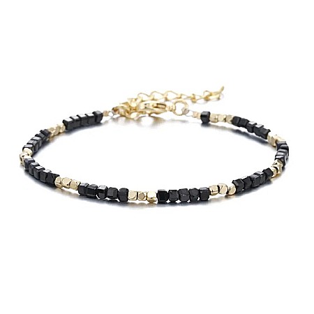 Bratara Boho din cristale de Spinel Negru [5]