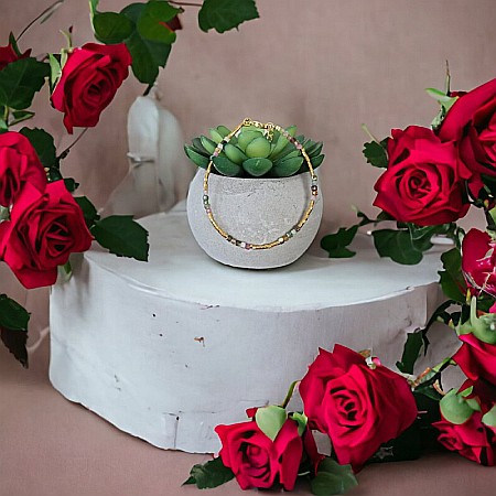 Bratara Boho din cristale de Turmalina multicolor [4]