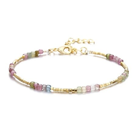 Bratara Boho din cristale de Turmalina multicolor [11]