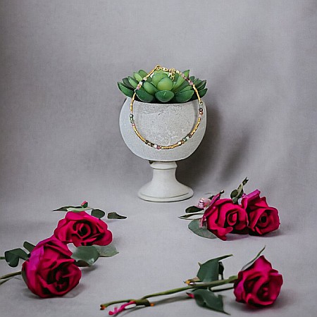 Bratara Boho din cristale de Turmalina multicolor [3]