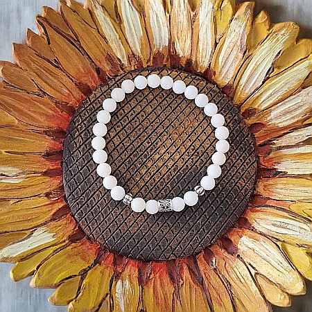 Bratara Coral alb cu accesorii din Argint 925, Daria [5]