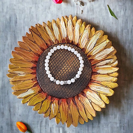 Bratara Coral alb cu accesorii din Argint 925, Daria [4]