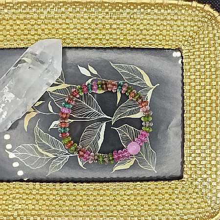 Bratara cristale rondele de cuart colorate Candy [2]