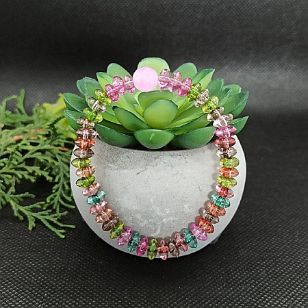 Bratara cristale rondele de cuart colorate Candy [1]