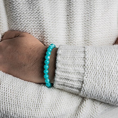 Bratara Barbati Pietre Semipretioase de Amazonit, “Arnav”, Margele de 8 mm [7]