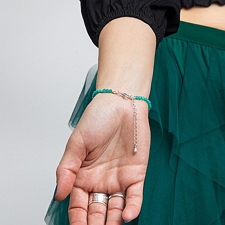 Bratara dama Anadi din pietre semipretioase de Amazonit si Piatra Lunii, inchidere si accesorii din argint 925 [12]