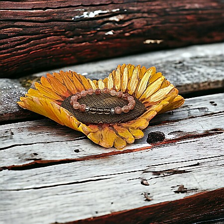 Bratara dama Carina din cristale de Piatra Soarelui si Cuart Fumuriu cu accesorii din argint 925 [6]