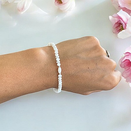 Bratara dama Carolina din sidef de scoica cu accesorii din argint 925 [1]