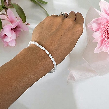 Bratara dama Carolina din sidef de scoica cu accesorii din argint 925 [4]