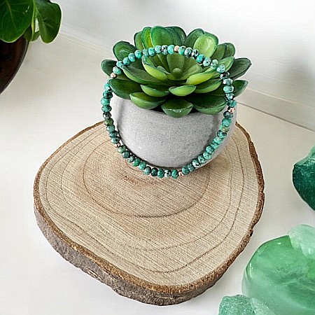 Bratara dama din Jad Turcoaz Livia cu accesorii din argint 925 [3]