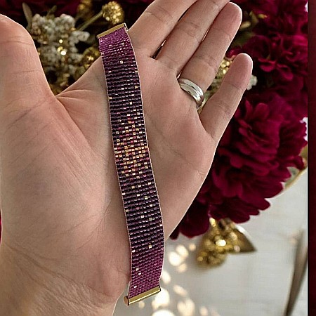 Bratara dama eleganta multistrat din margele miyuki, impletita manual-Molly [1]