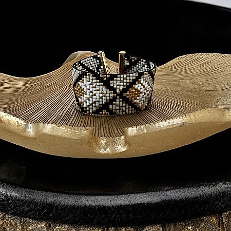 Bratara dama handmade din margele Miyuki, impletita Felippa [7]