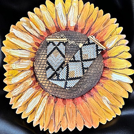 Bratara dama handmade din margele Miyuki, impletita Felippa [6]