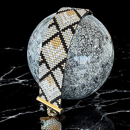 Bratara dama handmade din margele Miyuki, impletita Felippa [1]