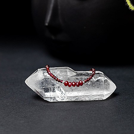 Bratara dama Kavin din pietre semipretioase de Granat si Rubin, inchidere si accesorii din argint 925 [1]