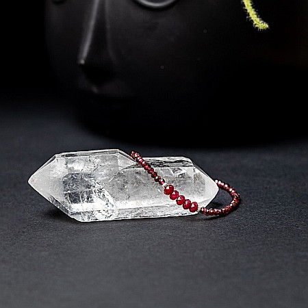 Bratara dama Kavin din pietre semipretioase de Granat si Rubin, inchidere si accesorii din argint 925 [10]