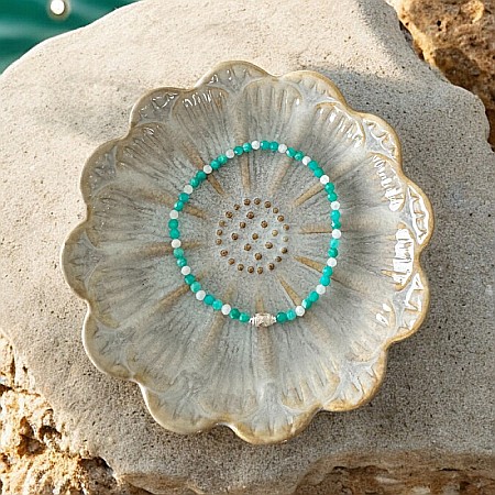 Bratara dama Mara din Amazonit si Piatra Lunii cu accesorii din argint 925 [4]