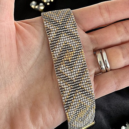 Bratara dama multistrat Helia, impletita manual din margele de nisip Miyuki [8]