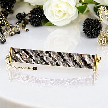 Bratara dama multistrat Helia, impletita manual din margele de nisip Miyuki [7]