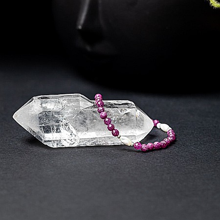 Bratara dama Naveen din pietre naturale de Rubin cu sistem de inchidere din argint 925 [6]