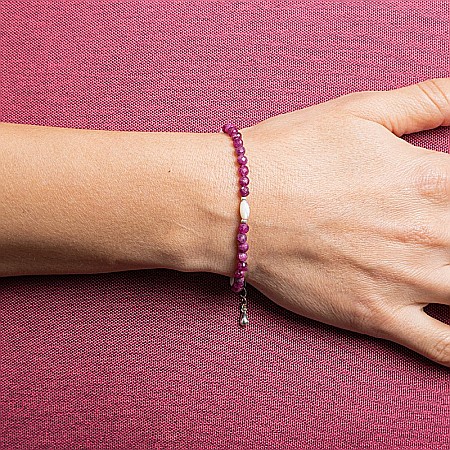 Bratara dama Naveen din pietre naturale de Rubin cu sistem de inchidere din argint 925 [9]