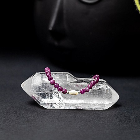 Bratara dama Naveen din pietre naturale de Rubin cu sistem de inchidere din argint 925 [5]