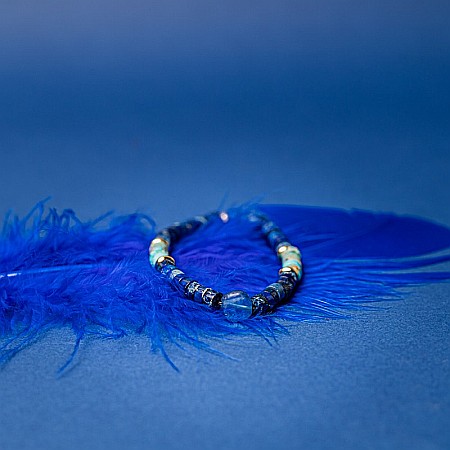 Bratara Dama Nirmay din pietre naturale de Sediment de Jasp si Kyanit [9]