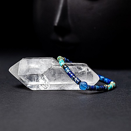 Bijuterii Jasp - Bratara Dama Nirmay din pietre naturale de Sediment de Jasp si Kyanit