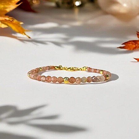 Bratara dama Piatra Soarelui Anjali cu argint placat cu aur [5]