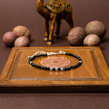 Bratara dama pietre semipretioase Blake din Spinel negru, cu accesorii si sistem de inchidere din argint [3]