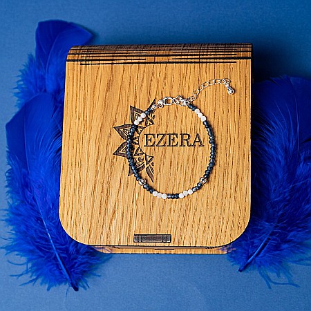 Bratara dama Ravindra din pietre naturale de Safir cu accesorii si sistem de inchidere din argint 925 [10]