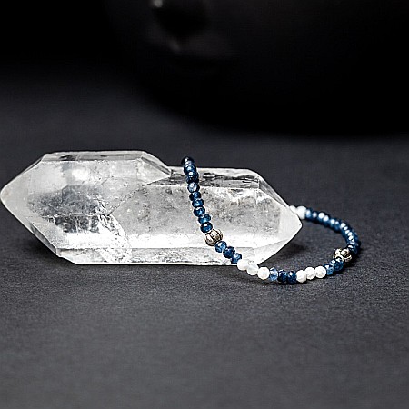 Bratara dama Ravindra din pietre naturale de Safir cu accesorii si sistem de inchidere din argint 925 [5]