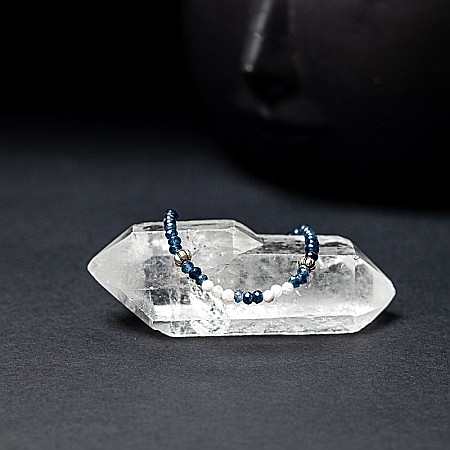 Bratara dama Ravindra din pietre naturale de Safir cu accesorii si sistem de inchidere din argint 925 [4]