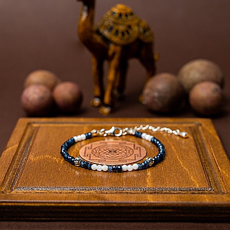 Bratara dama Ravindra din pietre naturale de Safir cu accesorii si sistem de inchidere din argint 925 [3]