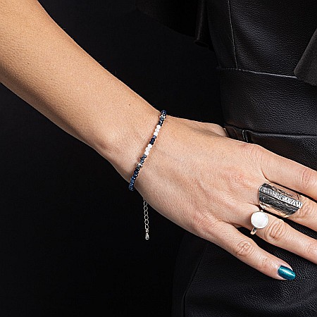 Bratara dama Ravindra din pietre naturale de Safir cu accesorii si sistem de inchidere din argint 925 [7]