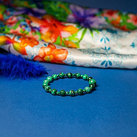 Bratara dama Verdi, din pietre semipretioase de Malachit [7]