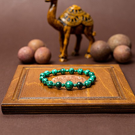 Bratara dama Verdi, din pietre semipretioase de Malachit [3]